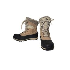 The North Face Chilkat 400 Boots Women's 9 Black Tan Gray- VGC- Fast Shipping